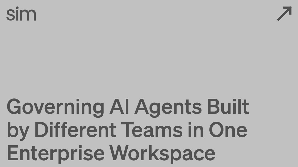 Governing AI Agents Built by Different Teams in One Enterprise Workspace